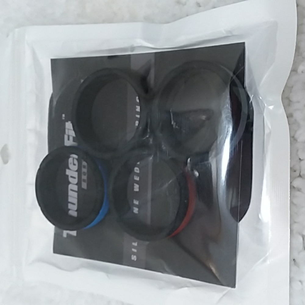 Men's 4pk Silicone Wedding Rings